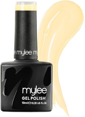 Mylee Gel-Nagellack 10ml [Custard] - UV/LED, Maniküre, Pediküre, für professionellen Gebrauch im Salon sowie zu Hause [Frühling/Sommer 2024] - Lang anhaltend und mühelos aufzutragen