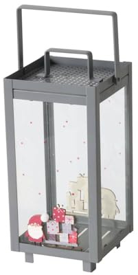 Boltze Home Weihnachtliche Laterne Monti, 23 cm, Muster:Model 2