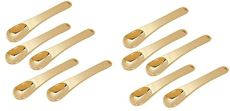 KOMBIUDA 10pièces Cuillère Zinc Pour Crème Contour Des Yeux Outil De Massage Et Beauté Pour Soin Des Yeux