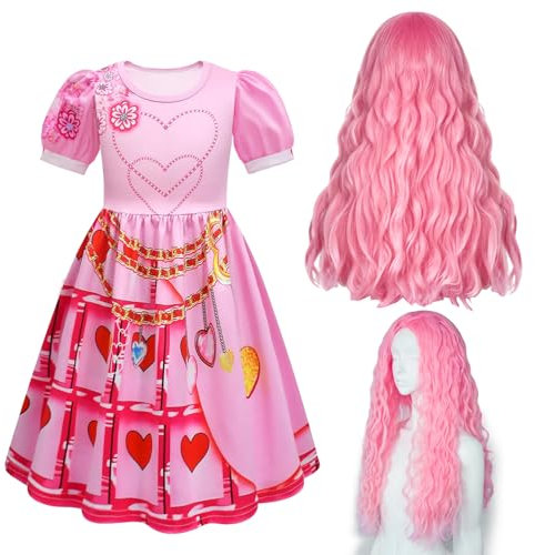 Sidesea Faschingskostüme Kinder Mädchen, Prinzessin Kleid Mädchen Karneval Kostüm Kinder Bridget Descendants Kostüm Kinder Mädchen Prinzessin Kostüm Mädchen Mottoparty Cosplay