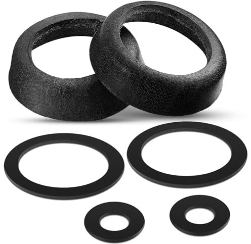 Photect 2 Sets Schwarz Schwengelpumpe Ersatzteile Leder Dichtungssatz Typ 75 Ledermanschette und o Ring Dichtung Kolbenmanschette für Gartenpumpe Handpumpe Brunnenpumpe Pumpe Dichtung (75,Leder)