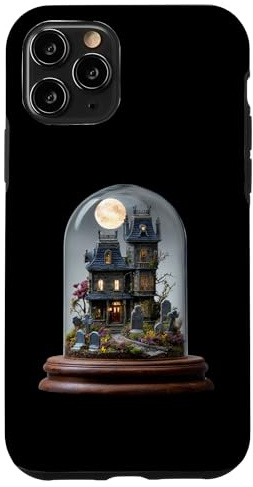 Haunted Gothic House Creepy Bell Jar Case for iPhone 11 Pro