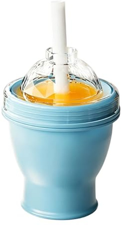 Vaso Para Bolas De Hielo | Botella Plegable Antifugas Y Fácil Liberación - Vaso De Hielo Con Pajita, Tapa Incluida - Para Whisky, Café, Cócteles, Bebidas, Hogar, Gimnasio, Viajes