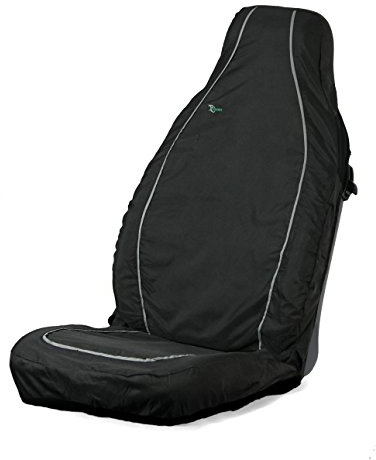 Town & Country Covers 3D Universal Front Seat Cover - Airbag Compatible - Heavy Duty & Waterproof - Black