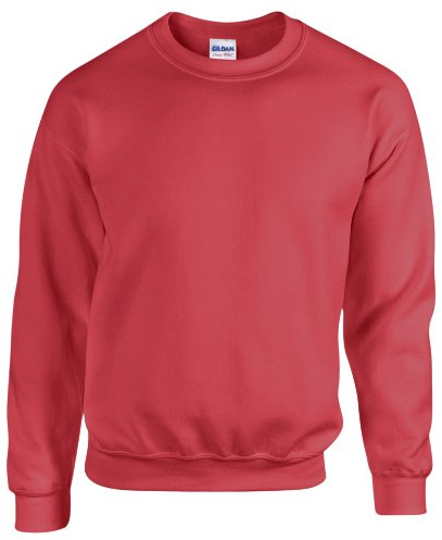 GILDAN Men's 50/50 Adult Crewneck Sweatshirt, Red (Antique Cherry Red), L UK