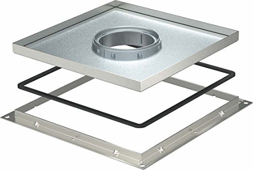 obo-bettermann sist. canaliz. Erde - Deckel + Rahmen für Rohr 283x283x20 Edelstahl
