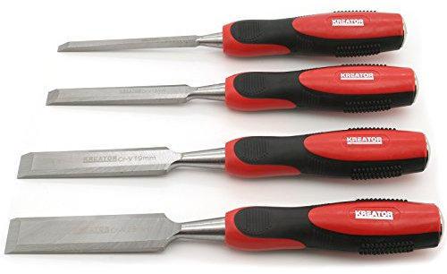 KREATOR KRT461109 - Cinceles p/madera jgo tpr 4pzs