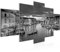 Runa Art - Bilder Venedig Italien 200 x 100 cm 5 Teilig XXL Wanddekoration Design Schwarz Weiss 604351c