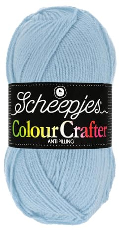Scheepjes Colour Crafter 100g Yarn Ball | Acrylic DK Double Knit Wool | Soft & Anti-Pilling for Knitting, Crochet, Blankets & Amigurumi (1019 Texel)
