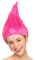 Troll Wig Pink for Fancy dress Accessory