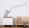MAFENT eine schöne elefanten blasen machen wall aufkleber vinyl wandsticker für mafent baby kindergärten und kinder platz mauer aufkleber. beenden, größe: 51 . (Grau)