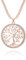 Ouran Baum des Lebens Halskette für Frauen, Charm Anhänger Halskette mit Crystal Rose Gold oder Silber Lange Kette Halskette für Mädchen Geschenk (Roségold)