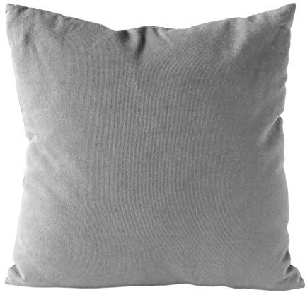 Nielsen Kissenbezug Uni, 45x45 cm, Alloy (grau), Baumwolle, Dekokissen, modisches Kissen, Sommerkissen, Sofakissen, Couchkissen, Zierkissen, Wurfkissen, Dekoration