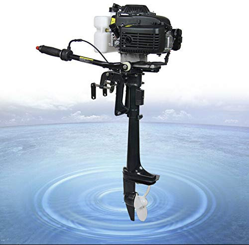 YUNRUX 4-Takt Benzin-Bootsmotor Außenbordmotor 4 PS Außenborder Benzinmotor Bootsmotor für Schlauchboote, Fischerboote