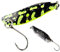 Fishing Tackle Max FTM Spoon Hammer 3,3cm 2,4g - Forellenblinker, Farbe:UV Chartreuse-schwarz/schwarz mit Glitter