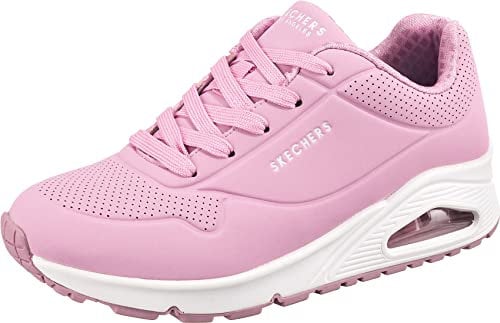 Skechers Mädchen Air üzerinde Uno Stand Sneaker, Pink, 31 EU