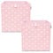 LIFENEY Aufbewahrungsbox 2er Set Sternenmotiv in Rosa, Spielzeugbox mit Sternen passend für Würfelregale, Ordnungsbox für das Kinderzimmer, Aufbewahrungskorb als Accessoire | 33x33x33 cm