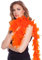Federboa 180cm nur ca. 50g für Damen Kinder Karneval Fasching Stola Kostüm Party Schal Feder (Orange)