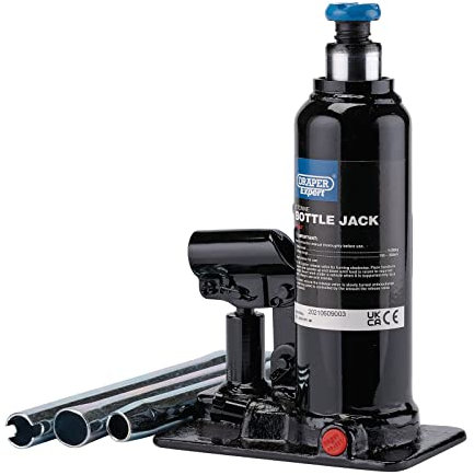 Draper Expert Cric Bouteille hydraulique 5 tonnes Bleu et Noir Taille Unique 99767