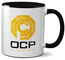 Willow Gifts OCP - Classic Retro Robot Robo Police Officer Crime Gift Mug | Birthday or Christmas Gift 11oz Ceramic Tea Coffee Cup