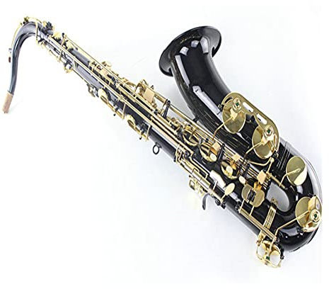 PECY Saxophon Altsaxophon Mit Schwarzen Nickelgold- Tasten Auf B-Flachfläche