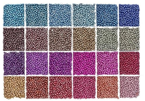 4 mm rundes Perlen-Set für Schmuck Ohrringe Herstellung Zubehör Glas Rocailles 4 mm Schmuck Abstandshalter Perlen für DIY Armbänder-YUN,2 mm 3600 Stück