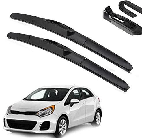 SCHAAN Juego Escobillas Limpiaparabrisas De Ventana Delantera De 26+ 16 para Kia para Rio 3 2011 2012 2013 2014 2015 2016 2017 Escobillas Limpiaparabrisas De Coche Limpiaparabrisas