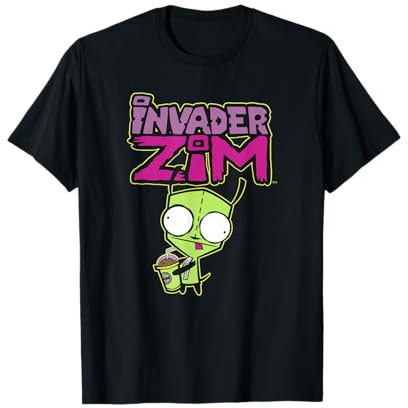 Invader Zim G.I.R Milkshake Foodie Dog Logo T-Shirt
