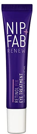 Nip+Fab Retinol Fix Augencreme 15 ml | Verkapseltes reines Retinol | Entschlackt, Strafft und Bekämpft dunkle Augenringe | Vitamin C | Hilft, Fältchen zu Glätten | Ceramide und Hyaluronsäure