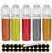 Happybase 10 Stück Squeeze Flasche, 16oz 32oz Quetschflaschen mit Drehdeckel, 500ml 1000ml Mehrzweck-Spritzflaschen, Saucenflasche, Kunststoff-Dosierflaschen für Sauce, Grill, Farbe und Olivenöl