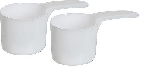 70 ml Kunststoff-Verpackungsschaufel (= 70 cc/ = 4,73 Esslöffel/ = 70,1 ml = 0,3 Tasse), Meidum-Griff – zum Messen und Dosieren von Gewürzen, Granulaten, Pulvern, für Samenverpackung (2)