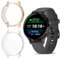 ToVioc [2 Stück] Hülle mit Schutzfolie Kompatibel mit Garmin Venu 3S, Anti-Kratzfest, Vollschutz Shell, Flexible TPU Schutzhülle für Garmin Venu 3S - Roségold & Transparent