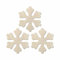 Kleenes Traumhandel – 3er Set Holz-Schneeflocken, 30 cm, zum Selbstbemalen – Perfekte Weihnachts- und Winterdekoration für Türen und Wände