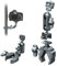Leaplumin Camera Clamp Mount with NATO Connector,360° Ballhead Magic Arm with NATO Clamp, Monitor Mount with 5 * 1/4” Screw Holes, 1/4” Thread to NATO Clamp Suitable for Camera/Phone Mount