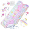 Badewannenmatte Kinder, Antirutschmatte 100x40cm Duschmatte Badewanneneinlage Badematte rutschfest Badewanne (Unicorno)
