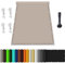 Rechter Winkel Sonnensegel, Balkonverkleidung mit Seil, Wasserdicht markisenstoff, Quadrat PES Polyester Sonnenschutz, für überdachung Balkon Terrasse Schwimmbad Graubraun 4x9M