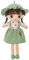 JIAHG Weiche Puppe Kinder Plüschpuppe Mädchen Kuschelpuppe Baby Stoffpuppe zum Spielen und Kuscheln, Spielzeug Püppchen, Geschenk zur Geburt und Taufe,45cm