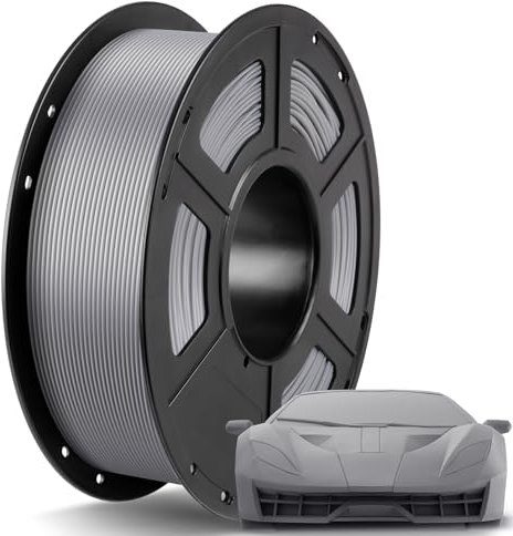 ANYCUBIC PLA+ Filament Grau 1KG, 1.75mm PLA Plus Filament-3D-Druckmaterialien, Maßgenauigkeit +/-0,02mm, Intelligente Identifikation