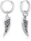 MEDWISE Keltische Wolfszahn Creolen Ohrringe 925 Sterling Silber Ohrringe Wolfszahn Keltisches Leverback Wolf Schmuck Geschenk für Herren Jungen Damen Teenager Männer