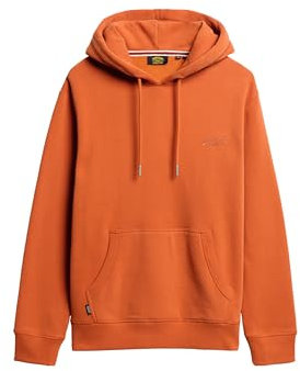 Superdry Herren Essential Hoodie mit Logo Herbst Glaze Braun M