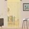 Beaded Door Curtain Fly Screen for Doors Window String Curtains Room Dividers Doorways Panel Living Bedroom Closet Drapes (Beige, 90x200cm)