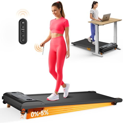 TINEF Tapis de marche, tapis de course sous le bureau pour la maison et le bureau, tapis de course portable 4 en 1 avec inclinaison pour la marche, le jogging, la course et l'escalade