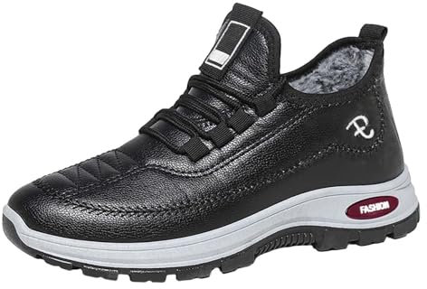 Generico Stivali Indianini Estivi Stivali Donna Dottor Stivali da Neve da Donna Sneakers Casual alla Scarpe Casual Piatte Traspiranti Stivali da Donna Caldi Scarpe Stivaletti Donna (Black, 37)