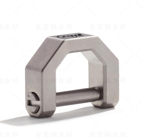 TIKIDESIGN Titan Schlüsselanhänger D-Ringe, Schäkel Schraube Schlüsselring, Schlüssel Organizer für Autoanhänger, Hufeisen Schlüsselanhänger Zubehör für DIY (Sandgestrahlt-S)
