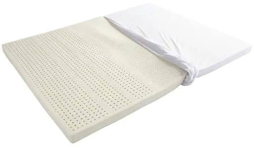 Multifunktionale Naturlatex-Matratze 140×150cm(55×59inch), Antiallergisch Latexmatratze Wabenporenbelüftung, 100% Natur Latex-Matratze Hohe Elastizität und Kompression, Verdickt,4in