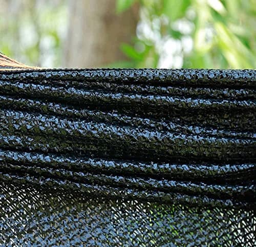 Tenda parasole rettangolare nera per giardino e isolamento termico, resistente agli strappi, 90%, telone a rete per pergola, 3 x 7 m