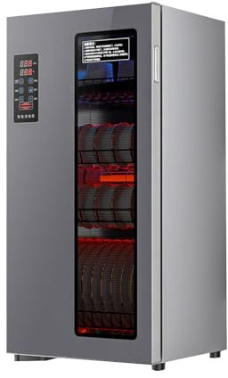 YXFAZPP 220V Tableware Heating Cabinet, Kitchen Plate and Cutting Board Storage Cabinet, 8-Key Touch/Adjustable Temperature/Time (78.5CM)