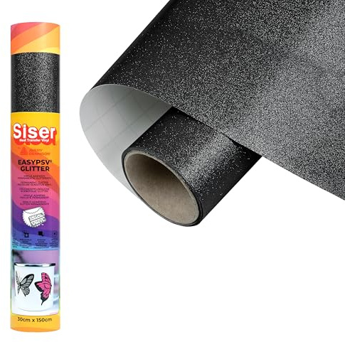 Siser EasyPSV Glitter - Night Sky Glitter Permanent selbstklebendes Vinyl 150 x 30 cm, zur Personalisierung von Objekten und harten Oberflächen, für Schneideplotter