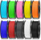 TECBEARS Rapid Matte PETG Filament 1.75 mm Bundle 10 kg, High Speed 50-600mm/s PETG 3D Drucker Filament, Elegante Matte Oberfläche, Schwarz,Weiß,Grau, Rot, Blau, Orange, Gelb, GrüN, Pink, Himmelblau