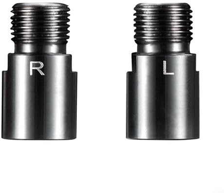 Fahrradpedal-Verlängerungsset, 20 mm, Chromstahl-Verlängerungen für verbesserten Fahrkomfort und bessere Kontrolle (Silber)